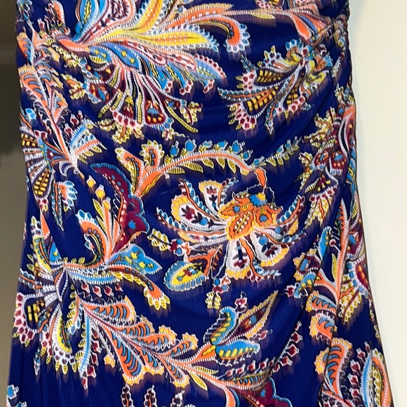 Ralph Lauren Dress in Blue with Colorful Paisley - Picture 6 of 6